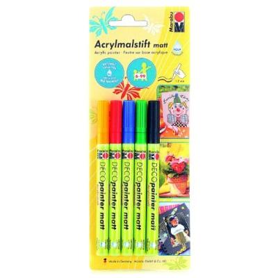 Marqueur acrylique 'Deco Painter ' blister de 5 - vue 2