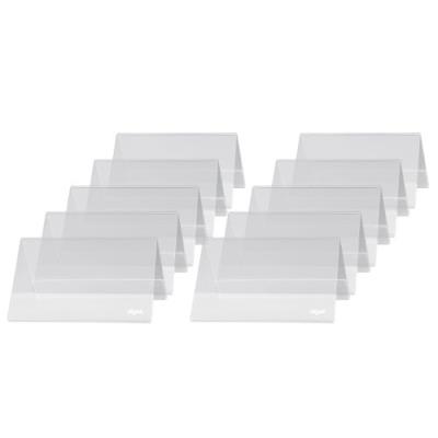 Sigel ta136 lot de 10 présentoirs de table chevalets transparent