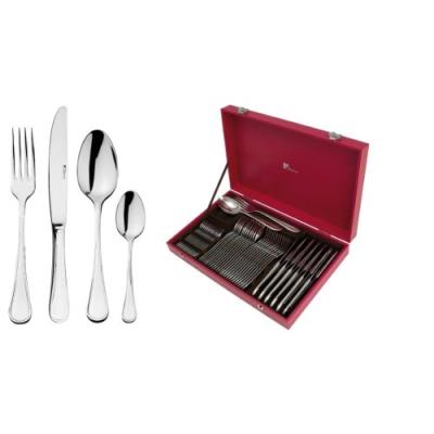 GUY DEGRENNE CONFIDENCE MÉNAGÈRE DE TABLE ROUGE 50 PIÈCES