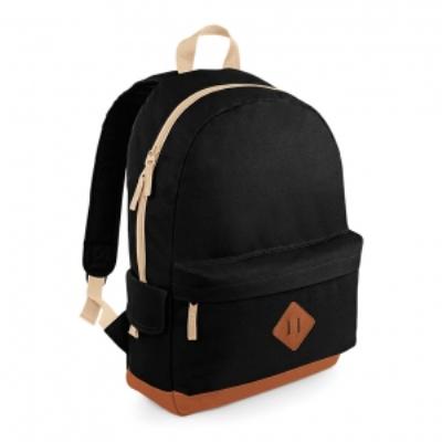 Sac à dos loisirs style rétro Heritage Backpack - BG825 - noir