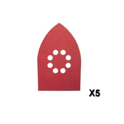 Lot De 5 Feuilles Abrasives Expert For Wood Multi 100X170 Mm 8 Trous Gr 40 Bosch 2608605182