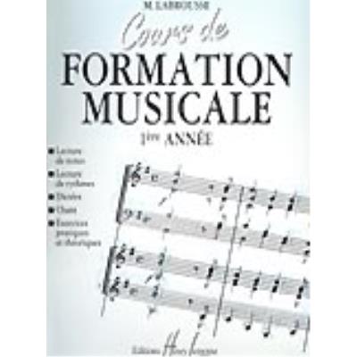 Méthodes et pédagogie LEMOINE LABROUSSE MARGUERITE - COURS DE FORMATION MUSICALE VOL.1 Formation musicale - solfège