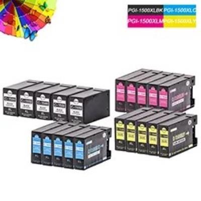 Cartouches d'encre Compatibles pour Canon PGI-1500XL Pixma MB2350 MB2050 - Pack de 20