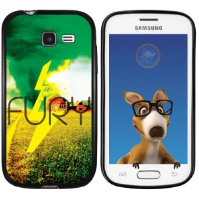 Coque Souple en gel noir pour Galaxy Trend Lite avec impression Motifs Fury