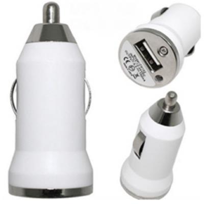 Chargeur Blanc Auto Voiture Allume Cigare Usb Pour iPhone 5 5S 5C 4S 6 Samsung
