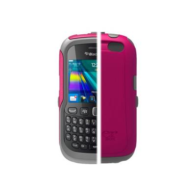 OtterBox Commuter Thermal BlackBerry Curve 9220 - Beschermhoes voor mobiele telefoon - silicone, polycarbonaat - grijs, roze - voor BlackBerry Curve 9220