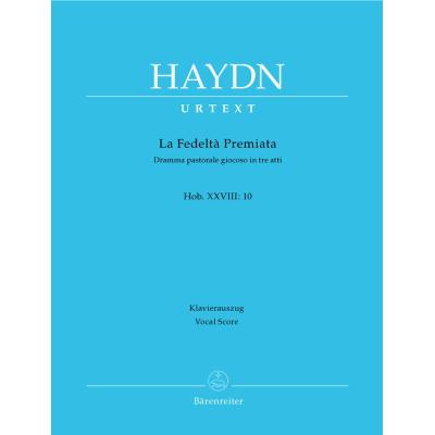 Partitions classique BARENREITER HAYDN J. - LA FEDELTA PREMIATA HOB. XXVIII:10 - CHANT, PIANO Voix solo, piano