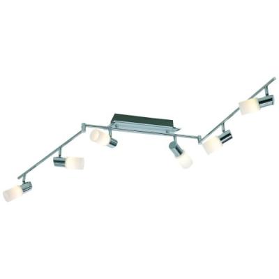 TRIO 933792 SPOTS SUR RAIL ALUMINIUM BROSSÉ  CHROME