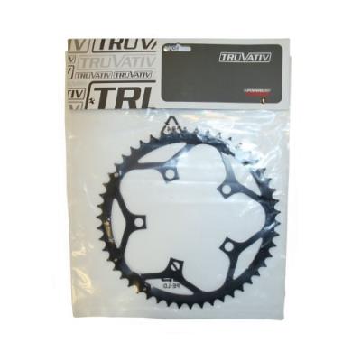 Truvativ de plateau de pédalier 5 route 50t bcd double boulon 110 mm en acier mat 50-36 (noir)