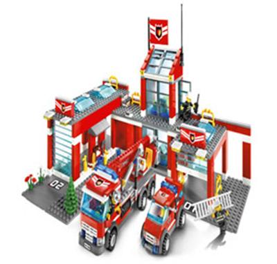 lego caserne pompier 7945