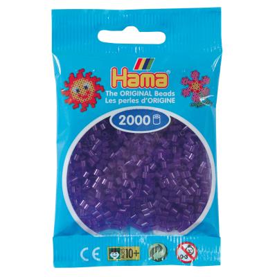 2 000 perles mini (petites perles Ø2,5 mm)- violet transparent