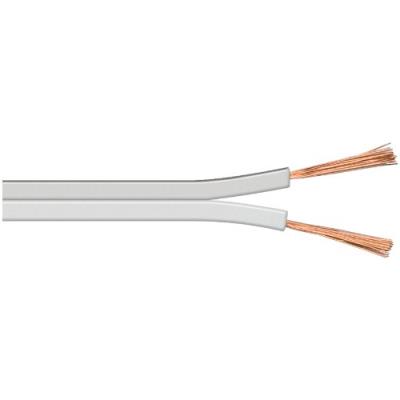 Wentronic Câble enceinte Profil bobine 2 x 0,75 100 m Blanc (Import Allemagne)