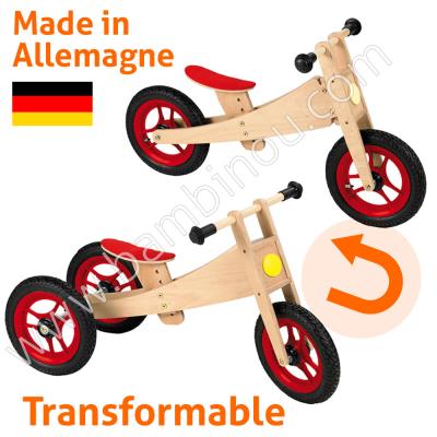 Tricycle enfant bois naturel draisienne vélo Geuther