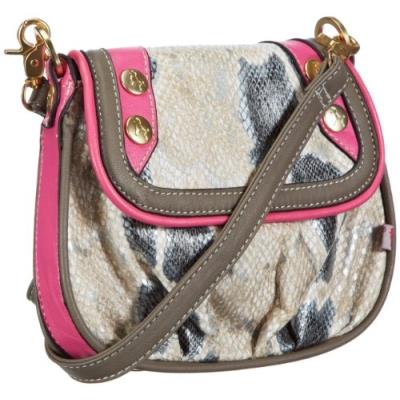 Poodlebags sac bandoulière funkyline, - mehrfarbig (pink snake), 3fl0313lovip