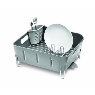 Simplehuman égouttoir à vaisselle compact plastique gris