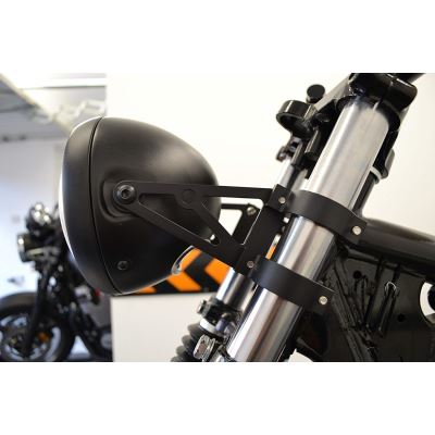 Haute Qualité Paire de Noir 42/43mm Usiné CNC Diamètre Phare Moto Supports/Fourche Pinces pour Moto