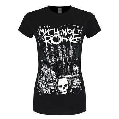 My Chemical Romance T-Shirt Dead Parade Femme Noir