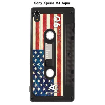 Coque Sony Xpéria M4 Aqua - K7 couleur USA