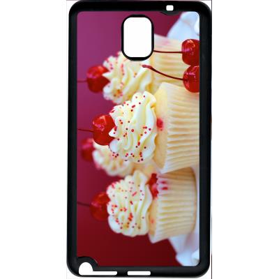 Coque samsung note 3 cupcakes cerise amande