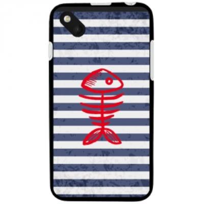 Coque souple pour Wiko Sunset 2 avec impression Motifs squelette poisson
