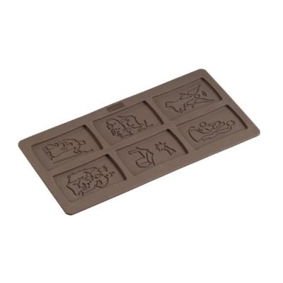 LURCH 65019 FLEXIFORM MOULE À SPÉCULOS FLEXIBLE MOTIF CRÈCHE 15 X 30 CM MARRON