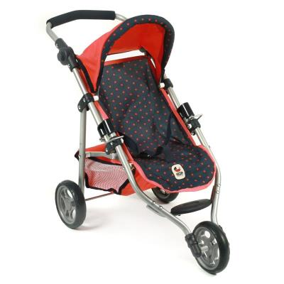 Bayer Chic 2000 612 11 Petite poussette de jogging LOLA pour poupées - Corail à pois