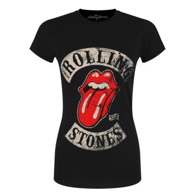 The Rolling Stones T-Shirt 1978 Tour Femme Noir - Taille XXL