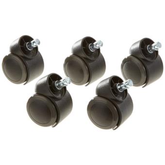 Hjh OFFICE 5 Roulettes Pour Sols Durs 11mm - Roulettes Chaise Bureau Auto-Freinantes Pack De 5