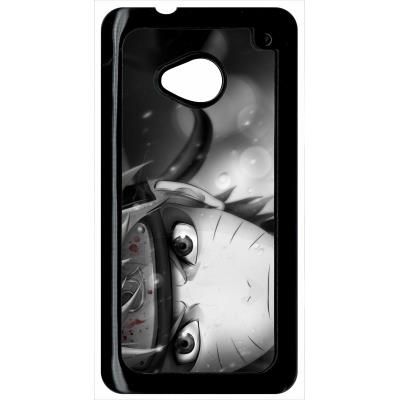 Coque HTC m7 naruto black and white