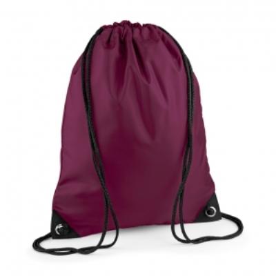 Sac à dos à bretelles - gym - linge sale - chaussures - BG10 - rouge bordeau
