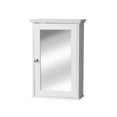 Premier housewares armoire de salle de bains porte miroir/poignée chromée blanc 53 x 34 x 15 cm