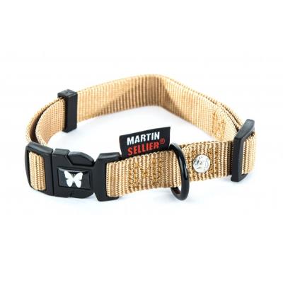 Collier Nylon Réglable 16-30/45 Gri - Martin Sellier