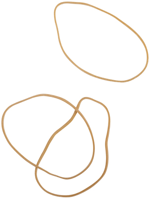 Bracelet Caoutchouc Blond 100 Mm - Sac De 1kg