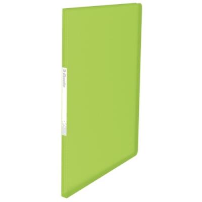 Esselte vivida reliure protège-documents souple en polypropylène avec 20 pochettes a4 40 feuilles vert clair 623994