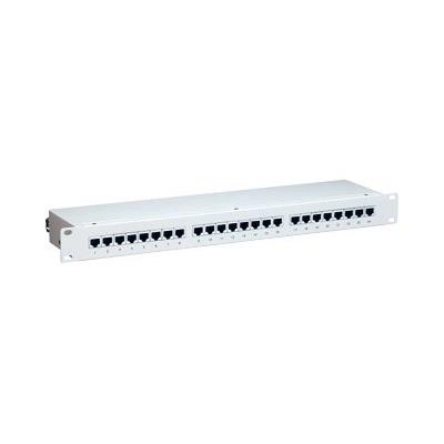equip - Patchpaneel - CAT 6e - STP - lichtgrijs, RAL 7035 - 1U - 19 - 16 poorten