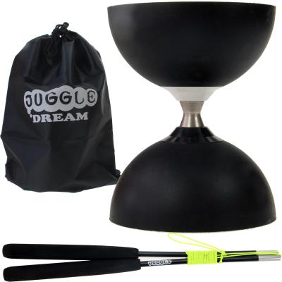 Kit diabolo Jazz Free noir + baguettes superglass + sac de rangement