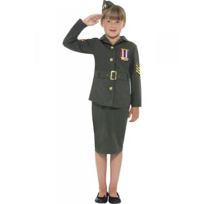 Costume Officier pour fille - 7-9 ans