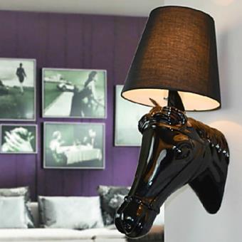 Murale Mini Sous Tête Applique Moderne En Et Cheval De Résine mN0vnO8w