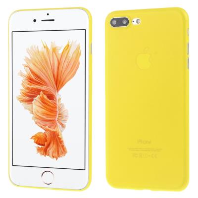 Coque ultra fin 0.3mm Matte rigide Moblie pour iPhone 7 plus - Jaune