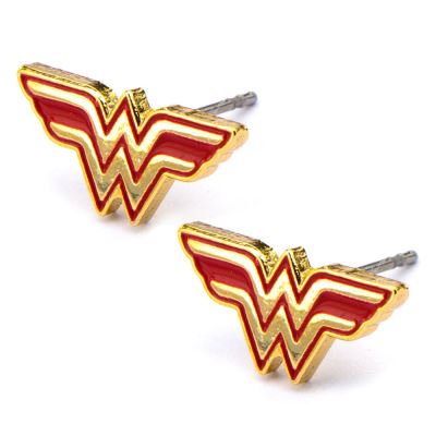 DC Comics Wonder Woman Logo Boucles d'oreilles Stud