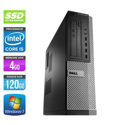 Unité centrale Dell Optiplex 790 Desktop - Noir - Intel Core i5-2400 / 3,10 GHz - RAM 4 Go - SSD 120 Go - DVDRW - Gigabit Ethernet - Windows 7 Profess