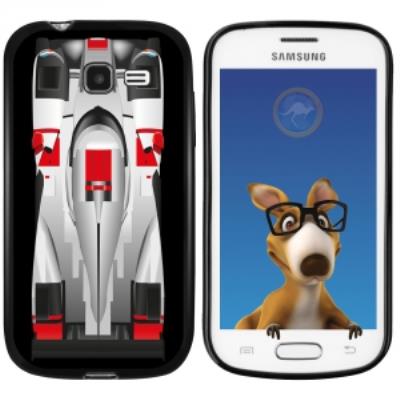 Coque Souple en gel noir pour Galaxy Trend Lite avec impression Motifs Formule 1