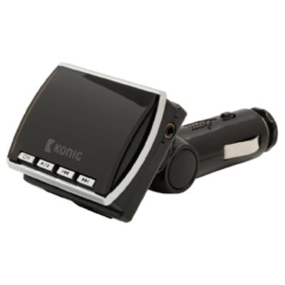 Transmetteur fm noir avec télécommande könig