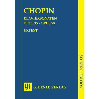 Partitions classique HENLE VERLAG CHOPIN F. - PIANO SONATAS OP. 35 AND OP. 58 Piano