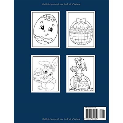 Livre de coloriage de Pâques pour les enfants à partir de 18 mois, dessins  faciles avec de gros contours : 64 pages - broché - NLFBP Editions, Livre  tous les livres à la Fnac