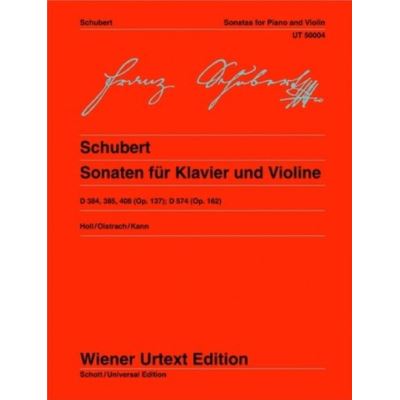 Schubert Franz - Sonates --- Violon et Piano