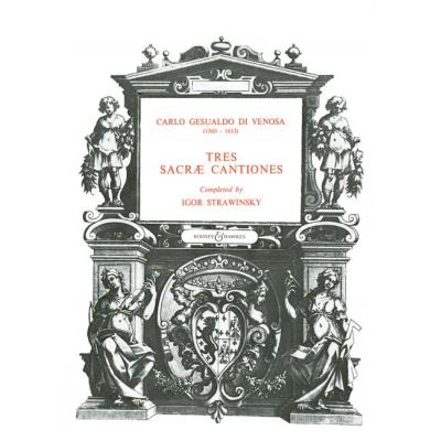 Partitions classique BOOSEY & HAWKES STRAVINSKY IGOR / GESUALDO DI VENOSA CARLO - TRES SACRAE CANTIONES - MIXED CHOIR Choeur et ensemble vocal