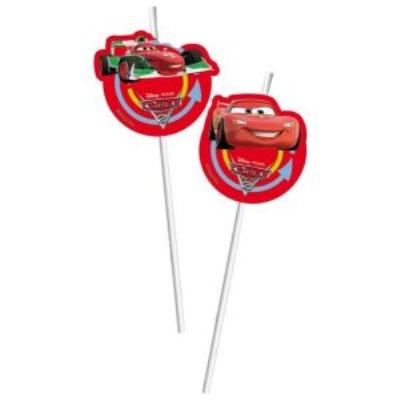 6 Pailles Cars Disney - anniversaire