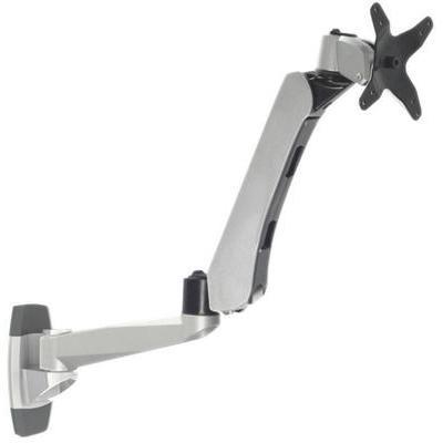 Support mural pour écran xergo 10 - 30 inclinable + pivotable, rotatif argent noir