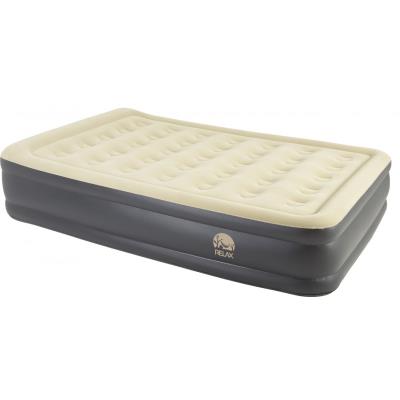 Matelas / lit gonflable Floqué Queen pompe électrique intégrée 203*157*47cm